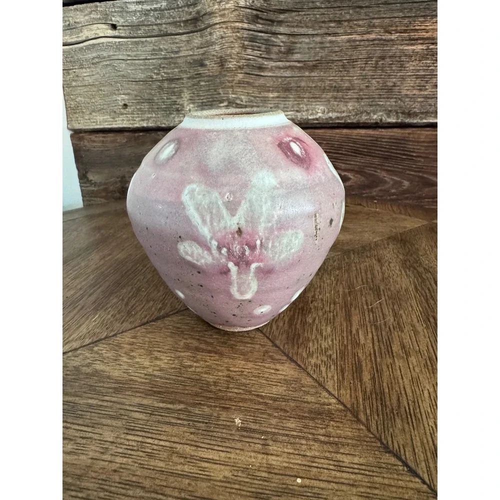 Vintage 1994 Karma Pottery Vase by Nancy Gisborne Signed New Zealand Studio art